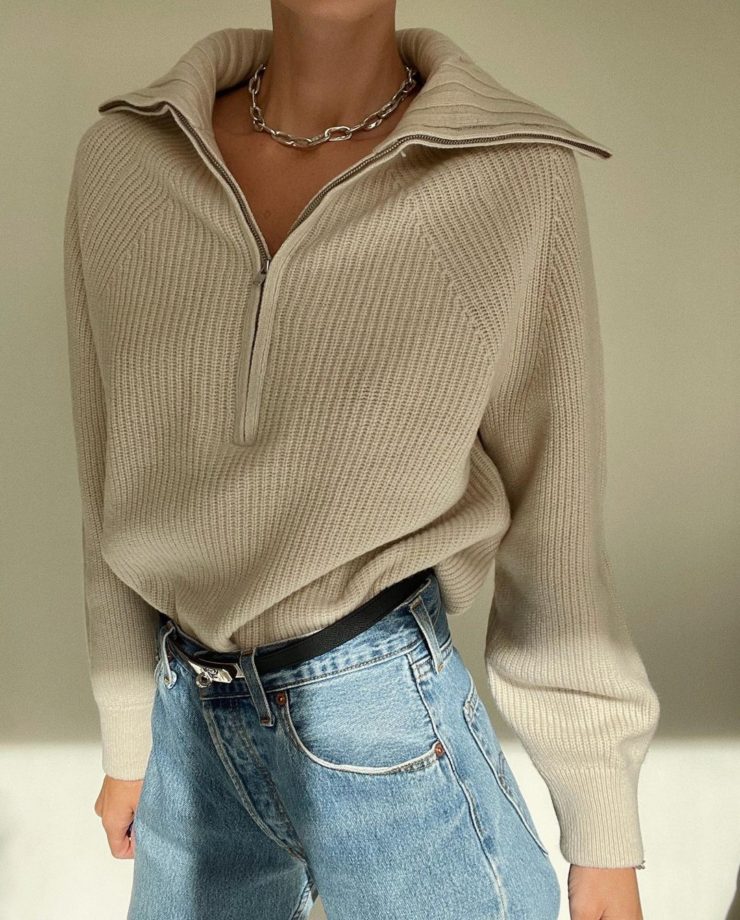 The Half-zip Preppy Sweater That's Dominating This Fall 2021