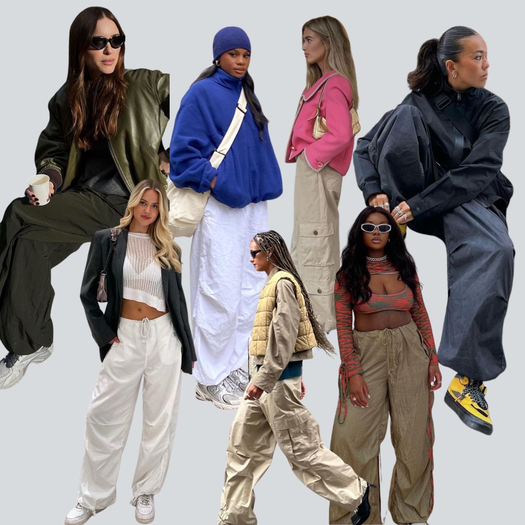 Parachute pants trend 🪂  Stylish outfits, Trendy outfits, Fashion outfits